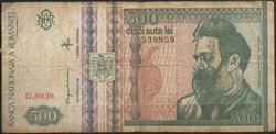 D - 230 - foreign banknotes: Romania 1992 500 lei