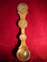 Decorative spoon, made of silver money 2311 18