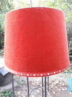 Lámpabúra piros bársonyos 30 centis átmérővel hibátlan