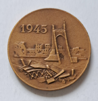 1945-1970. 40 mm-es  bronz emlékérem