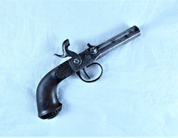 Beautiful, antique, front-loading pistol, approx. 1820!!!