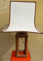 Vintage 90 cm  bambusz lámpa rézzel  ALKUDHATÓ design