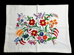 Decorative pillow embroidered with Kalocsa pattern, pillow cover 53 x 40 cm