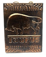 Taurus Gumiipari Vállalat domborított rézplakett az 1970-es évekből