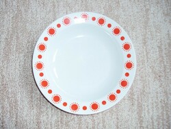 Retro Alföldi porcelain centrum varia sunburst deep plate with Alföldi porcelain mark