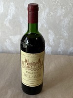 1 Glass of 7.5dl French red wine 1987 chateau bel-air brdeaux (12%)