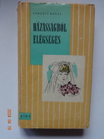 Márta Gergely: marriage is sufficient - old striped book with drawings by Gyula Szőnyi - first edition (1962)