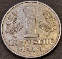 German Democratic Republic 1 mark, 1962.