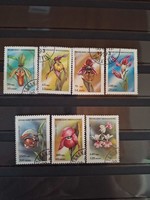 1993.-Madagascar-flowers-orchids-complete series (v-2.)