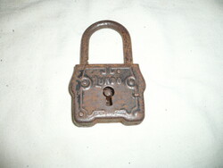 Old inscription padlock