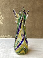 Retro artistic glass vase 37 cm.