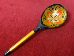 Russian, wooden, painted spoon, length 19 cm. Jokai.