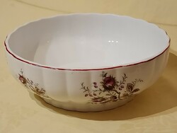 Old stew bowl can also be hung on the wall, richly decorated 26x9cm