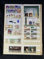 1987 Complete year with blocks, postal clean
