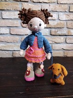 Abigél (crocheted handmade doll)