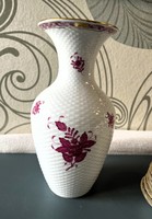 Purple basket-weave vase from Herend Apponyi