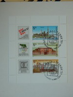 1987. Stamp exhibitions (ii.) - Block