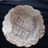 Created by Terez Borza, ceramic decorative bowl, modern, approx. 17 cm diam.
