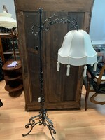 Forged iron standing lamp