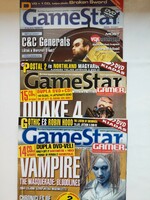 GameStar Magazin 3 db egyben egyben eladó, 2002, 2004, melléklet nélkül(Akár INGYENES szállítással),