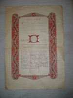 Régi irredenta papír dokumentum tisztviselő leány iskola 1930-35