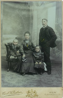 Early 1900s. Carl Köckner photography studio, Vienna. Full family studio group photo