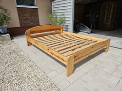 Claudia 160 cm x 200 cm pine double bed for sale, in good condition.