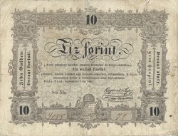 10 tíz forint 1848 Kossuth bankó Fordított hátlapi alapnyomat 2.