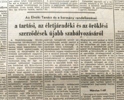 1964 October 6 / Hungarian nation / newspaper - Hungarian / daily. No.: 27472