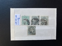 1881 C13:111/2 fog bélyegek Szin vàltozattal
