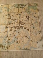 Panoramic map of Moscow, 1975 edition