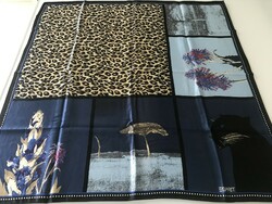 Esprit silk scarf with safari pattern, 75 x 73 cm