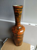 Gorka - váza csíkos dekorral, hibátlan, jelzett, 32 cm