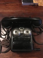 Old Hungarian postal telephone with crank