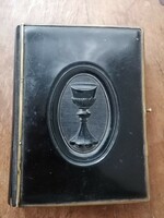 Songbook in very good condition, black rubber cover, 1912 edition