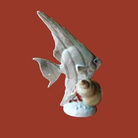 Drasche/quarry porcelain sailfish with snail