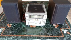 Panasonic hifi with 2 speakers in good condition
