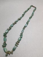 Régi, vintage jade nyaklánc, 69 cm