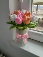 Crochet tulip