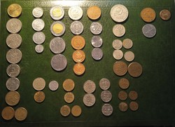 Foreign coins coated circulation coins 186 pcs Europe USA Canada cccp