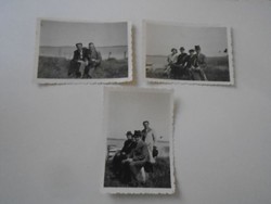 D202104   Régi fotók   - 1943   Balaton  - Lampert család   3 db fotó