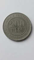 200 Reis 1889 Brazil
