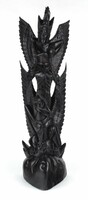 1L207 "Visnu on Garuda" indonéziai keményfa fafaragás 58 cm