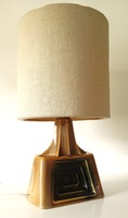 Mcm, Polish, art deco, op art style ceramic lamp