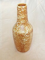 Tófej ceramic industrial artist glazed vase retro 31x13cm
