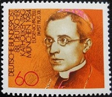 N1220 / Germany 1984 Catholic Day in Munich stamp postal clerk