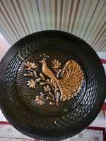 Peacock wall plate metal