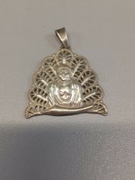 Ezüst színű Buddha medál