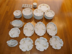 Antique 82-piece tableware rc tilly sevres Bavarian porcelain