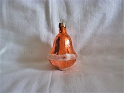 Old glass Christmas tree decoration - bell! (2)